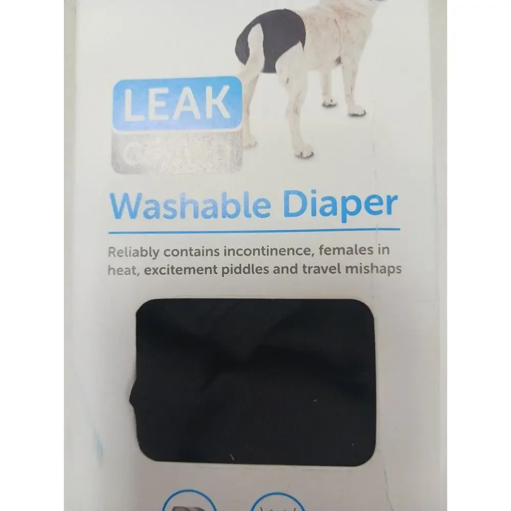 NEW 1 Washable Dog Diaper Small Dog 8-15 lb in‎ heat incontinence Travel BLACK